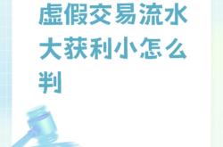 虚假交易如何认定 四项